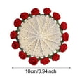 thumbnail image 2 of SUNONESIE Flower Coaster Crochet Knitting Kit with Manual Cotton Yarn Thread,Vintage Crochet Pattern Flower Bouquet Plant Coasters, DIY Handmade Craft Accessories Tools Set, 2 of 8