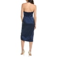 thumbnail image 2 of Aidan Mattox womens  Mikado Halter Sheath Dress, 2, Blue, 2 of 3