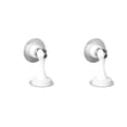 thumbnail image 1 of Speravity Tope de puerta de acero inoxidable, silencioso, a prueba de viento, soporte antioxidante, herrajes para muebles montados en la pared, dormitorio, Blanco clásico 2piezas Speravity CBP491314, 1 of 6