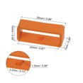 thumbnail image 2 of 6uds Reloj Correa Lazo Cierre Anillos 22mm Caucho Reloj Soporte Guardián Silicona para Reloj Correa, Naranja Rojo, 2 of 6