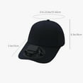thumbnail image 4 of Gallickan USB Fan Hat, Rechargeable Baseball Cap Built-In Fan, Portable Neck Cooling for Men Women Summer Outdoor Travel, Navy, 4 of 6