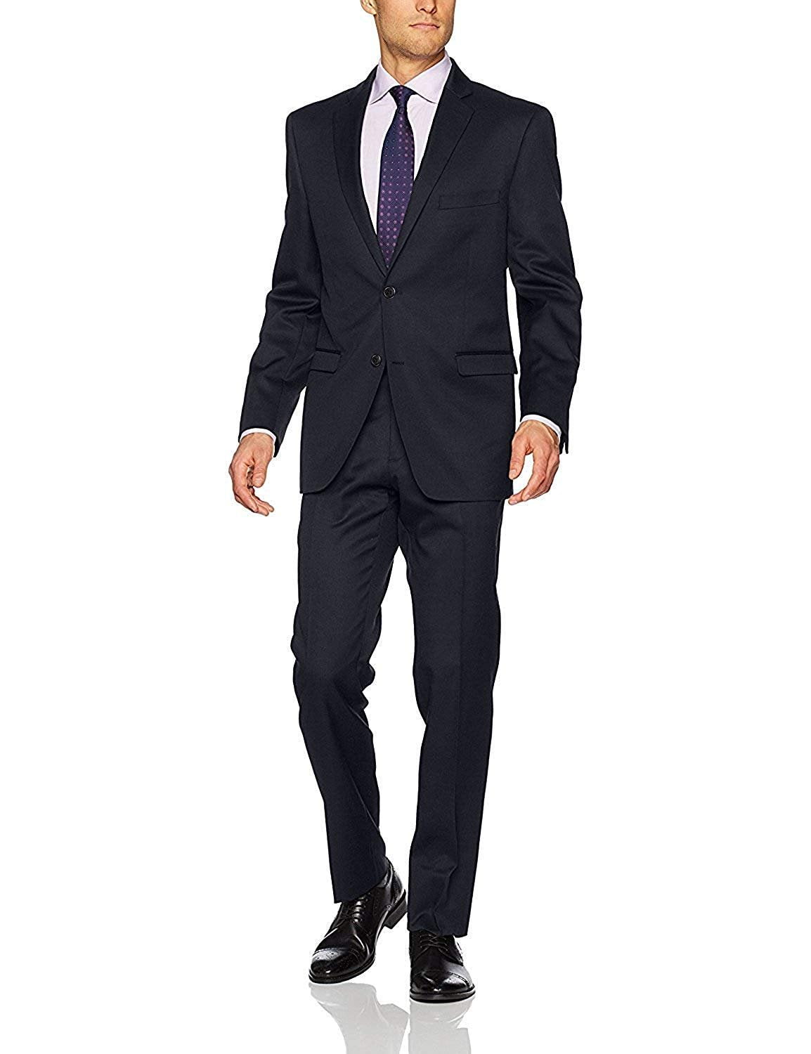 Adam Baker Fame Label Collection Men's 60503 Slim Fit 2-Piece Suit ...