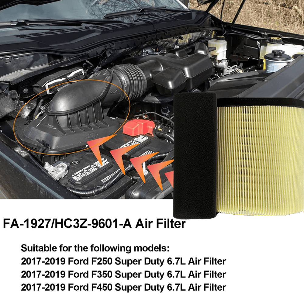 FA-1927 Air Filter For 2017-2019 Ford Super Duty 6.7L Powerstroke Diesel – Direct Replacement