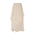 thumbnail image 6 of Bxsruta Skirts for Women, Fashion Layered Lace Overlay Skirt, Versatile Coverage Midi Dress, Flowy Retro Chic Skirt, 6 of 8