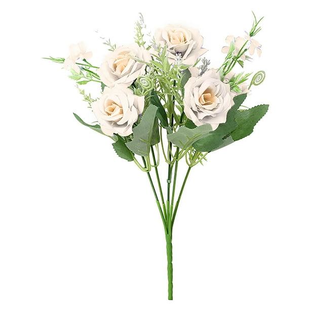 Ins Artificial Flower Simulation Flower Living Room Decoration Plastic Flower Silk Flower Dining Table Flower Decoration Bouquet Simulation Rose