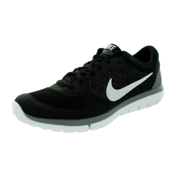 Mens Flex Run 2015 Running Shoe Black/Cool Grey/White 11 - Walmart.com