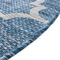 thumbnail image 6 of Unique Loom Outdoor Trellis Collection Area Rug (5' 3" x 8' Oval Navy Blue/Ivory), 6 of 7