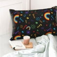 thumbnail image 4 of Rateoe Cartoon Pride Lgbt Pattern Decorative Pillow Case,Throw Pillow Covers,Plush Pillow Cover,Soft Pillow Case,Velvet Pillow Case-20"x30", 4 of 6