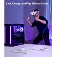 thumbnail image 6 of VR Link Cable with Charging 16FT Compatible with Oculus/Meta Quest 3S/3 Accessories, Quest2/Pro, Pico4, Link Cable for SteamVR, Charge & Link Simultaneously, 6 of 7