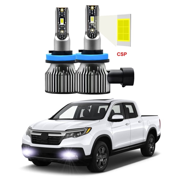 2pcs LED Fog Lights for Honda Ridgeline 2017-2022 Super Bright 6000K White Fog LED Bulbs