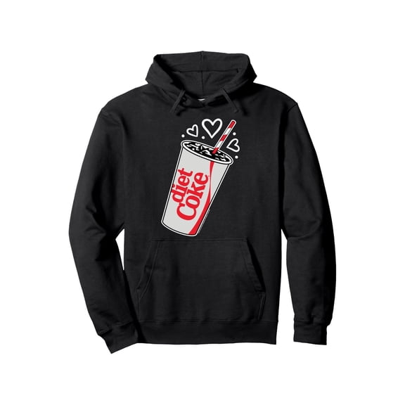 - Diet Coke Heart Bubbles Pullover Hoodie