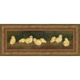 thumbnail image 2 of Lewis, Kim 18x10 Gold Ornate Wood Framed with Double Matting Museum Art Print Titled - Eight Chicks, 2 of 4