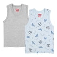 thumbnail image 1 of Camiseta Baby Creysi para Niño, sin Mangas Liso Azul Talla 8 Años, 2 Piezas, 1 of 4