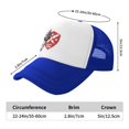 thumbnail image 5 of DC Defenders Trucker Hats Blue One Size Adjustable Snapback Hat, 5 of 5