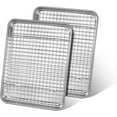 thumbnail image 1 of Baking Tray with Wire Rack, Leonyo 12.5" Baking Sheets for Oven, Commercial Grade Stainless Steel Cookie Sheets Nonstick Cooling Rack for Baking Cake, Jelly Roll - 4 Pack (2 Sheets + 2 Racks), 1 of 8