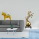 thumbnail image 2 of Escultura de caballo Dalecarlian, figura coleccionable de resina, adorno artesanal para estantería, entrada, armario, centro de mesa, estante, sala de, 2 of 8