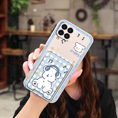 LYM-Phone Case For Samsung Galaxy M33 5G Global/SM-M336B/DS, Shockproof Graffiti Card slot Waterproof Phone lens protection Durable Back Cover Simplicity Fashion Design Card sleeve TPU