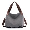thumbnail image 3 of Bolso de lona Versión coreana de gran capacidad, bolso bandolera portátil de lona para mujer, 3 of 6