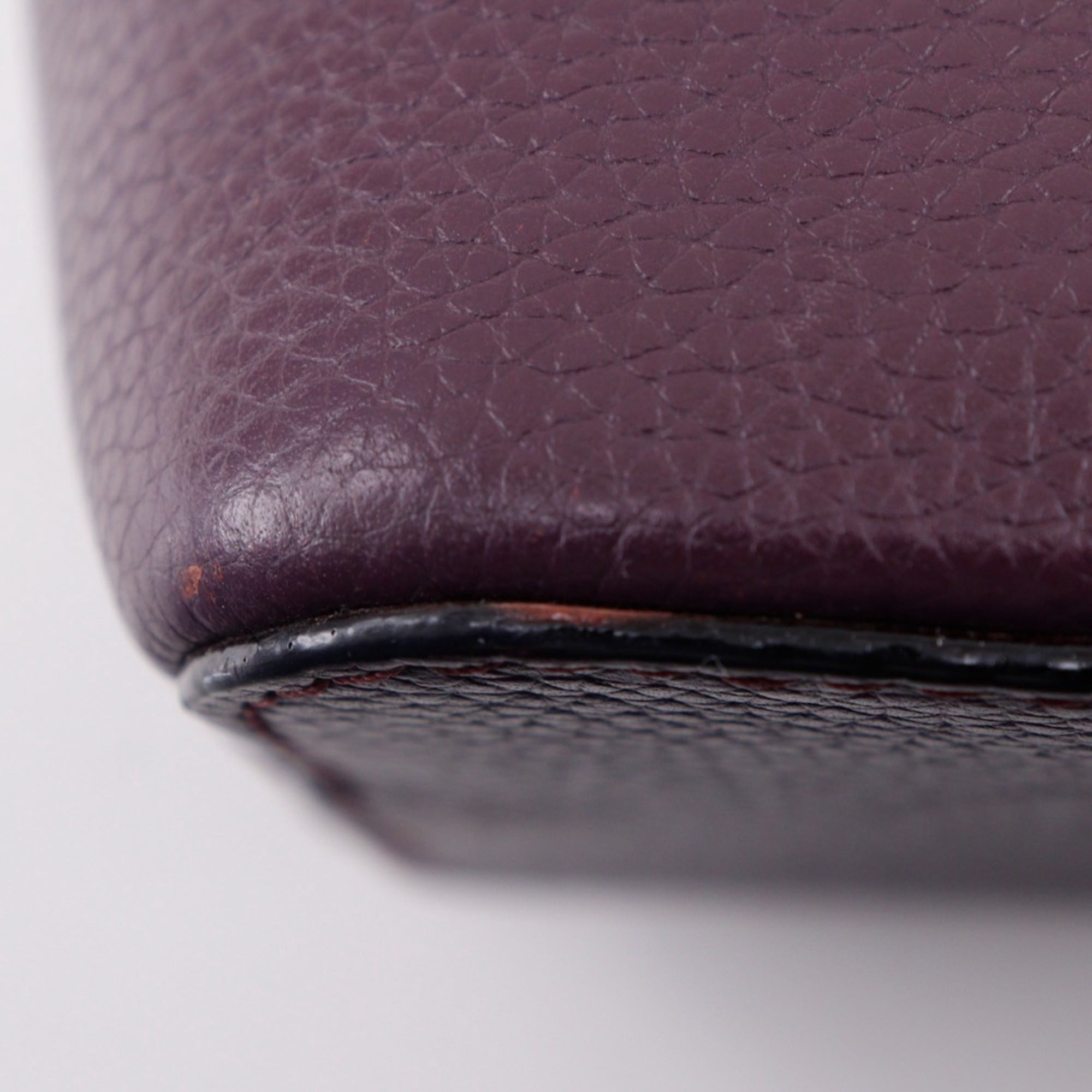 Pre-Owned Kate Spade 2-Way Shoulder Handbag, Leather, Purple, 2-Way, A5 Size, Zipper, Women's