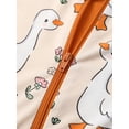 thumbnail image 5 of WIBACKER Bamboo Viscose Baby Convertible Footie Pajamas, Sleep and Play Footed Zipper Sleeper for Baby Boys - Duck, 5 of 7