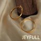 thumbnail image 5 of Pendientes de aro Jeyfull Gold, hipoalergénicos, gruesos, para mujer, 5 of 7