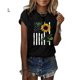thumbnail image 1 of Sonducket Camisa de manga corta con cuello estampada para mujer Prendas para la parte del cuerpo Negro L, 1 of 2