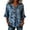 00-Blue31282, variant on XIAOCHA Women's Notched V Neck Blouse Floral Embroidery Relaxed Fit Blouses Everyday Casual Pullover Tops