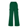 thumbnail image 3 of CHUMUD Womens Cargo Sweatpants Straight Leg Drawstring High Waisted Baggy Sweat Pants Fall Joggers with Pockets, 3 of 7