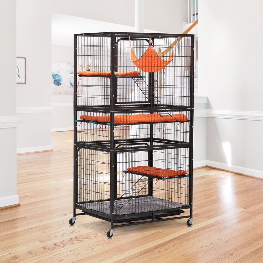 Kadyn Rabbit Cage, 4 Tier Pet Cage, Large Multi-Tier Indoor Outdoor Small Animal Cage for Guinea Pigs, Ferrets, Cats and Rabbits. Kadyn Rabbit Cage, 4 Tier Pet Cage, Large Multi-Tier Indoor Outdoor Small Animal Cage for Guinea Pigs, Ferrets, Cats and Rabbits.