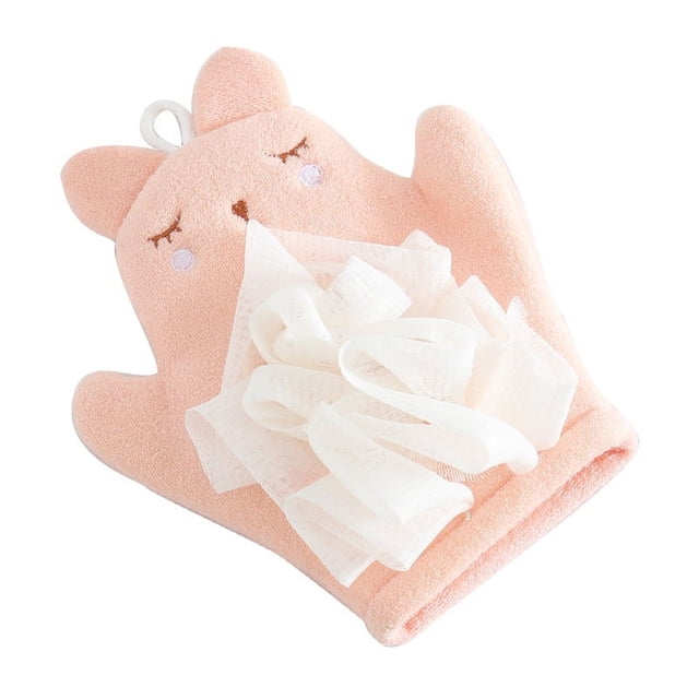 Manoplas de baño para bebés, toallitas, guantes de baño para niños, exfoliante corporal para niños pequeños