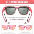 thumbnail image 3 of Gafas de sol polarizadas Peekaco UV400 para usar sobre lentes para hombres y mujeres, 3 of 7