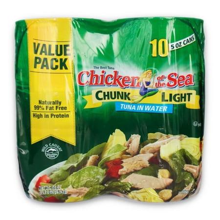 Chicken of the Sea Chunk Light Tuna,(Pack of 10)