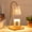 Natural Wood, variant on Candle Warmer Lamp with Timer，Dimmable Adjustable Height Timer Gifts Wax Melt Lights for New Home Decor(2*50W Bulbs)