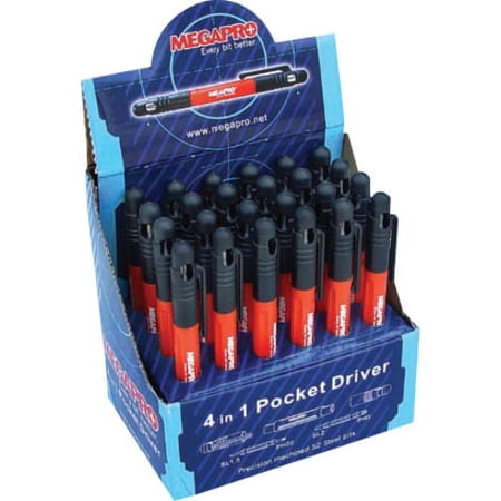 UPC: 0831044006419 | Megapro Multi-Bit Screwdriver  NumBits 2 6PDRIVER-CC-B