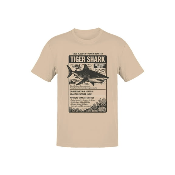Tiger Shark: Serrated Teeth & Conservation Men's T-shirt