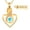 Gold/LightBlue, variant on Infinity Love Heart in Heart Cremation Jewelry for Ashes Holder Urn Necklace for Ashes of Loved One Pendent for Ashes and Chain