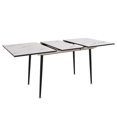 thumbnail image 4 of Expandable Dining Table Set with Black Metal Legs / Comfortable Seating, Space-Saving for Small Kitchens, 4 of 7