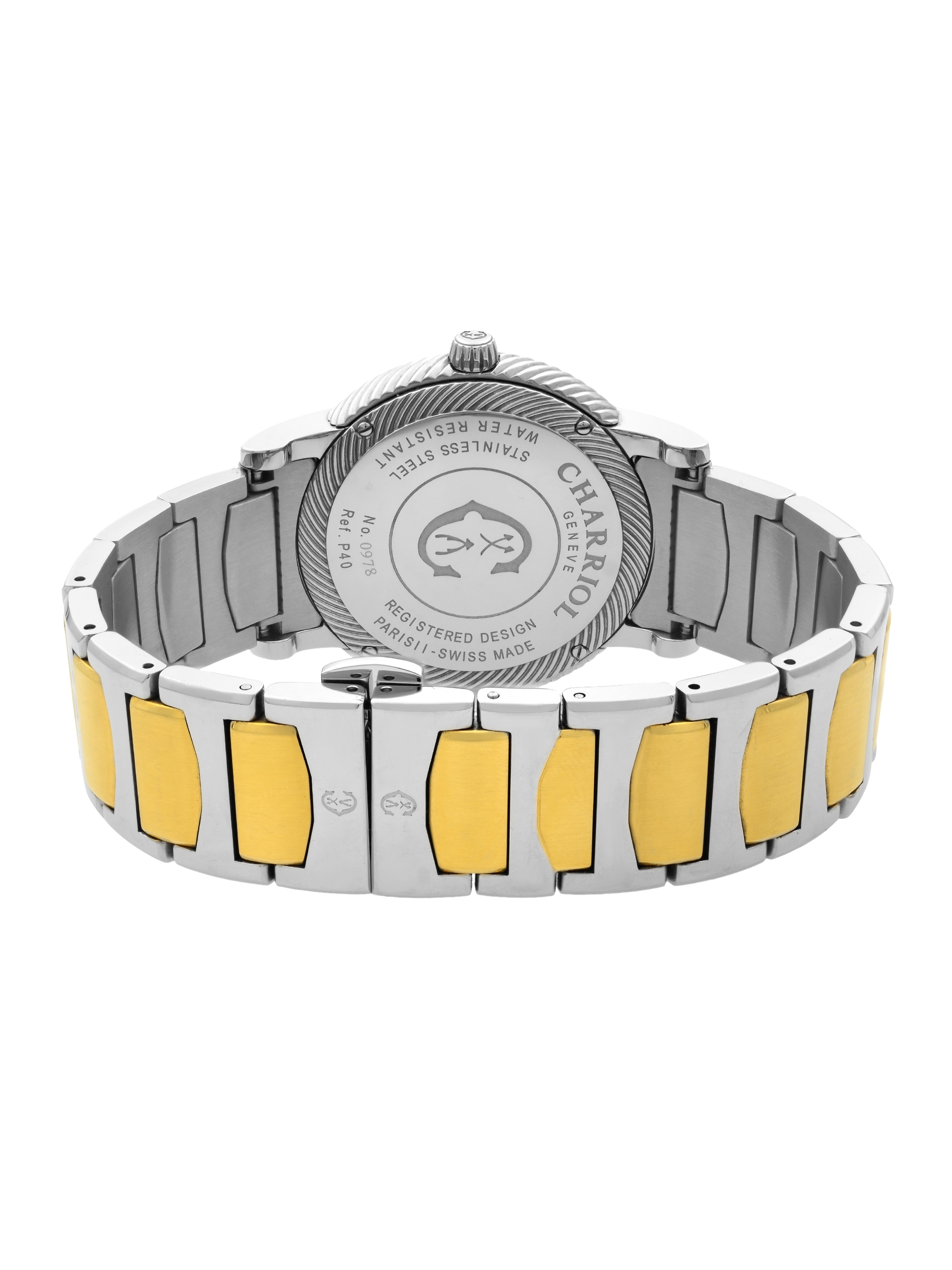 Charriol Parisii Two Tone Steel Silver Dial Quartz Unisex Watch P40SY2.931.001 Pre-Owned - image 5 of 6