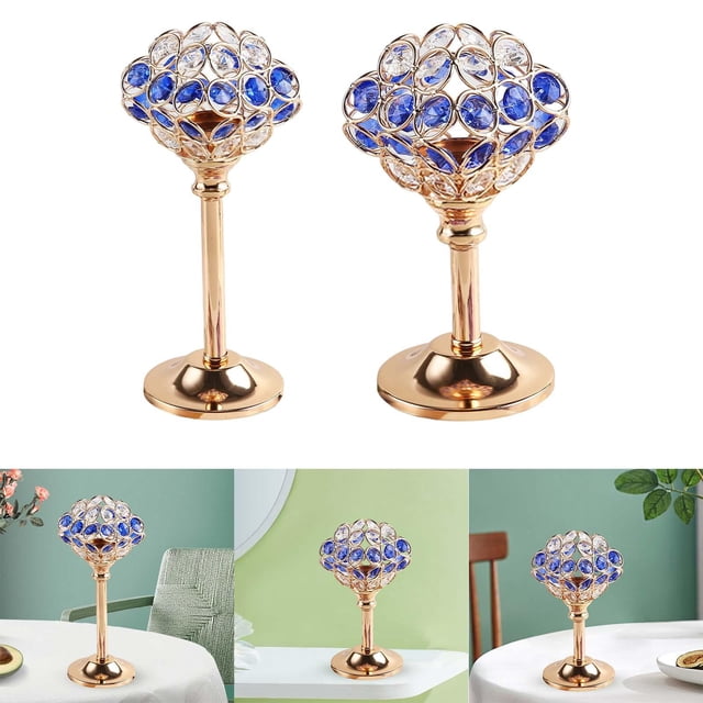 Candelabros de Metal Macarena para bodas comedores aniversarios 8x8x21cm 8x8x16cm