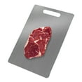 thumbnail image 4 of Professional Titanium Cutting Board 2025 New Edition Double Sided Food Grade Stainless Steel Chopping Board for Raw Meat Fish Vegetables Fruits Kitchen Essentials Dishwasher Safe, 4 of 4