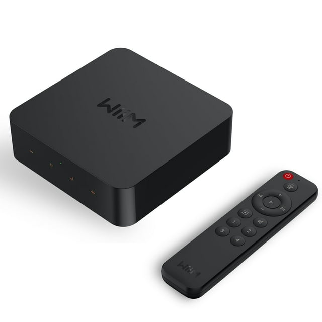 Receptor WiiM Pro Plus AirPlay 2, Google Cast Audio, transmisor multisala con DAC AKM premium, control remoto por voz, funciona con Alexa/Siri/Google, transmite audio de alta resolución desde Spotify,