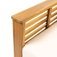thumbnail image 4 of Michelle Acacia Wood Outdoor Club Chairs with Cushions, Teak, Cream, 4 of 7