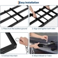 thumbnail image 4 of OUYAWEI 4FT Heavy Duty Drag Harrow ATV UTV Tractor Mower Adjustable Bars Driveway Grader Landscape Rake Black, 4 of 7