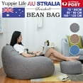 thumbnail image 4 of ODOMY Bean Bag Sofá Chairs Cubierta Tumbona Clásica Silla de Almacenamiento Bean Bag para Adultos Niños, 4 of 10