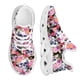 thumbnail image 1 of Zapatos de calavera con girasol y rosa para mujer, zapatillas de plataforma blancas y negras, zapatos casuales, zapatillas de mujer, 1 of 6