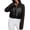 Black, variant on Women'S Mesh Sheer Zip Up Jacket Mock Neck Light-Weight Athletic Outerwear with Pockets White M