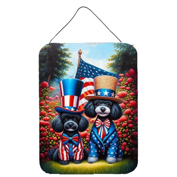 16 x 12 in. All American Poodle Wall or Door Hanging Prints