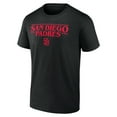 thumbnail image 2 of Men's Black San Diego Padres Stranger Things Logo Lockup T-Shirt, 2 of 3