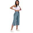 thumbnail image 5 of MLQIDK Pedal Pushers for Women Capri Pants Dressy Casual Knee Length High Waisted Lounge Pants Trendy Summer Crop Capri Pants with Pockets Blue M, 5 of 6