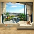 thumbnail image 1 of 3D Wallpaper Balcony View SKU# WAL0334, 1 of 1
